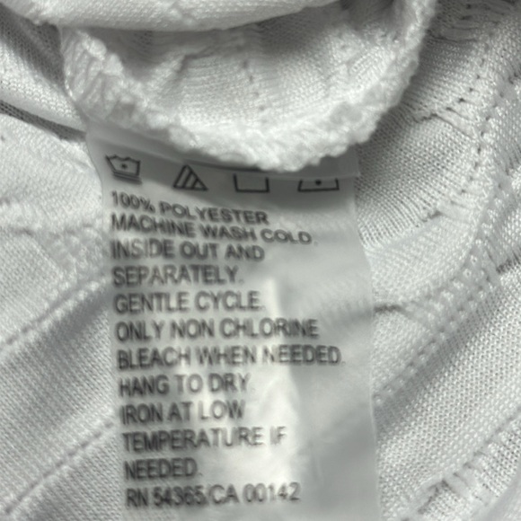 Allison Daily White textured blouse size Large - Picture 5 of 5